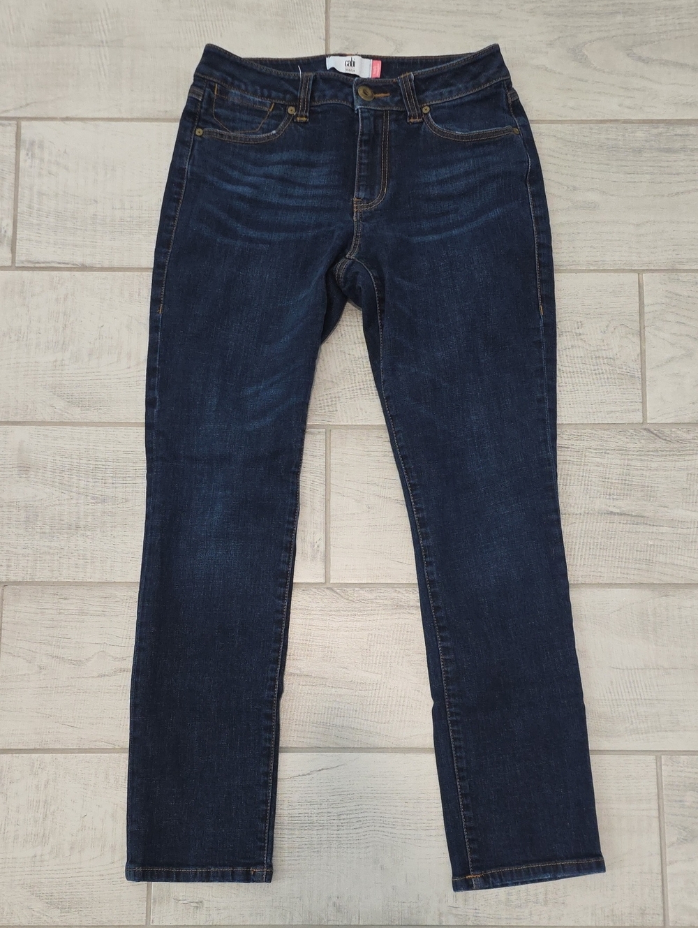 Cabi High Straight Women's Size 4 Stretch Dark Wash